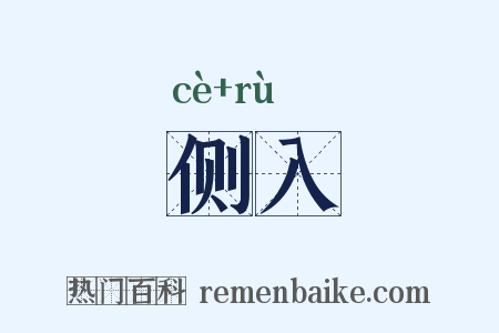侧入是什么意思的图片